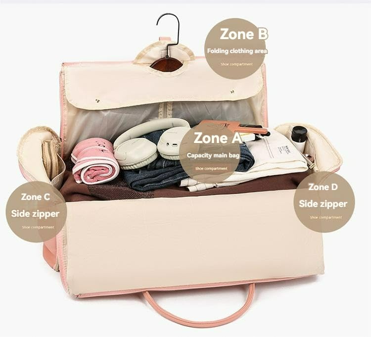 Travel Bag, 2024 New Garment Duffle Bags for Travel, Large Duffle Bag for Travel (beige)4