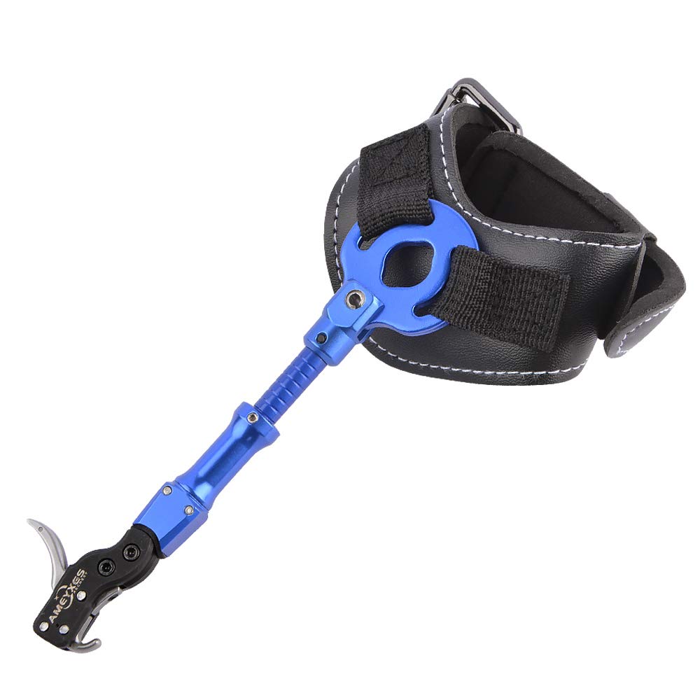 SHARROW Tir à Arc Décocheur Release Aids Arc à Poulies Aides à la Libération Réglable Trigger 360 Degrés Rotation Accessoires pour Arc et Flèches