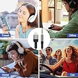 Aux Cable for iPhone in Car Aux to iPhone Connector Cable 3.5mm Headphone Jack Adapter Nylon Braided Audio Cord For iPhone 14 Pro Max 13 12 11 Pro 11 Car Stereo Speakers Headphones i Pad (1M),Grey - Image 6