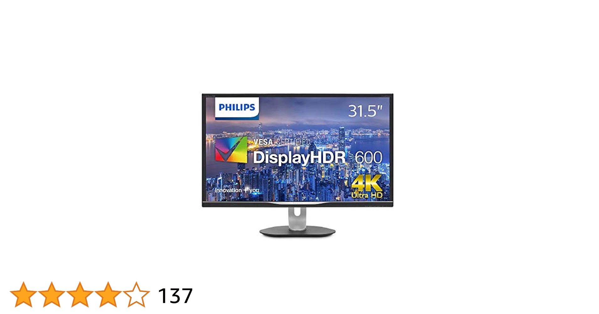 PHILIPS 4K 32インチ 液晶モニター 328P6VUBREB/11 Brilliance Ultra Wide-Color 搭載 4K 液晶モニター 328P6VJEB