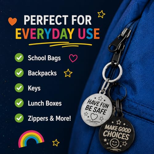 ACGASK Stocking Stuffers for Kids, 2 Pack Inspirational Keychain Set Gifts for Boys Girls, Halloween Christmas Xmas Gifts, Gifts for Kids, Cute Positive Reminder Gifts - image 5