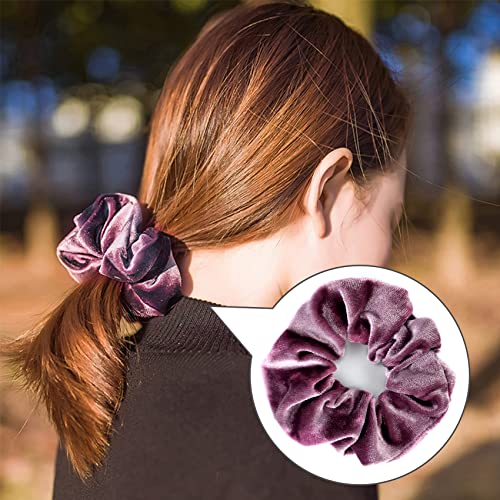Yhmall 008-HTIE-1 12 Pcs Big Hair Scrunchies Velvet Elastic Hair Bands Scrunchy, Large Hair Scrunchies For Women'S Hair, Hair Ties Scrunchie Accessories Valentine'S Day Christmas Gifts thumb #6