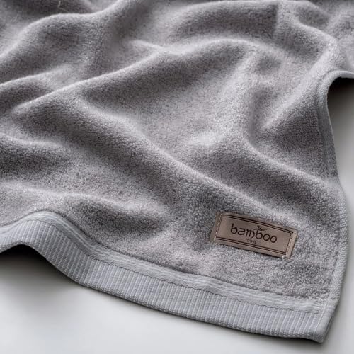 Image of Spread Spain Bamboo Towels for Bath, Towels for Bath Large Size, Bamboo Bath Towel High Absorbent & Soft, 360 GSM, 4pc Set Bath Towel for Men /Women