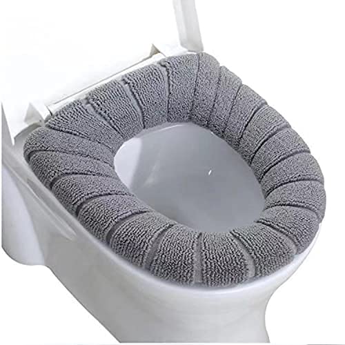 Maruti Enterprise Washable Soft Warmer Toilet Seat Cover/Toilet Seat Cushion Mat/ Toilet Seat Lid Cover Pads/ Easy Installation & Cleaning (Multicolor)