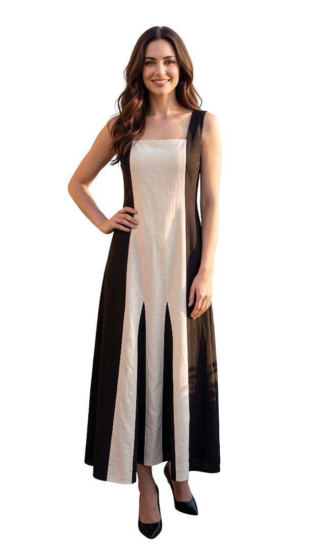 dsk studio Women’s Solid Cotton Long Maxi Dress-picture-27