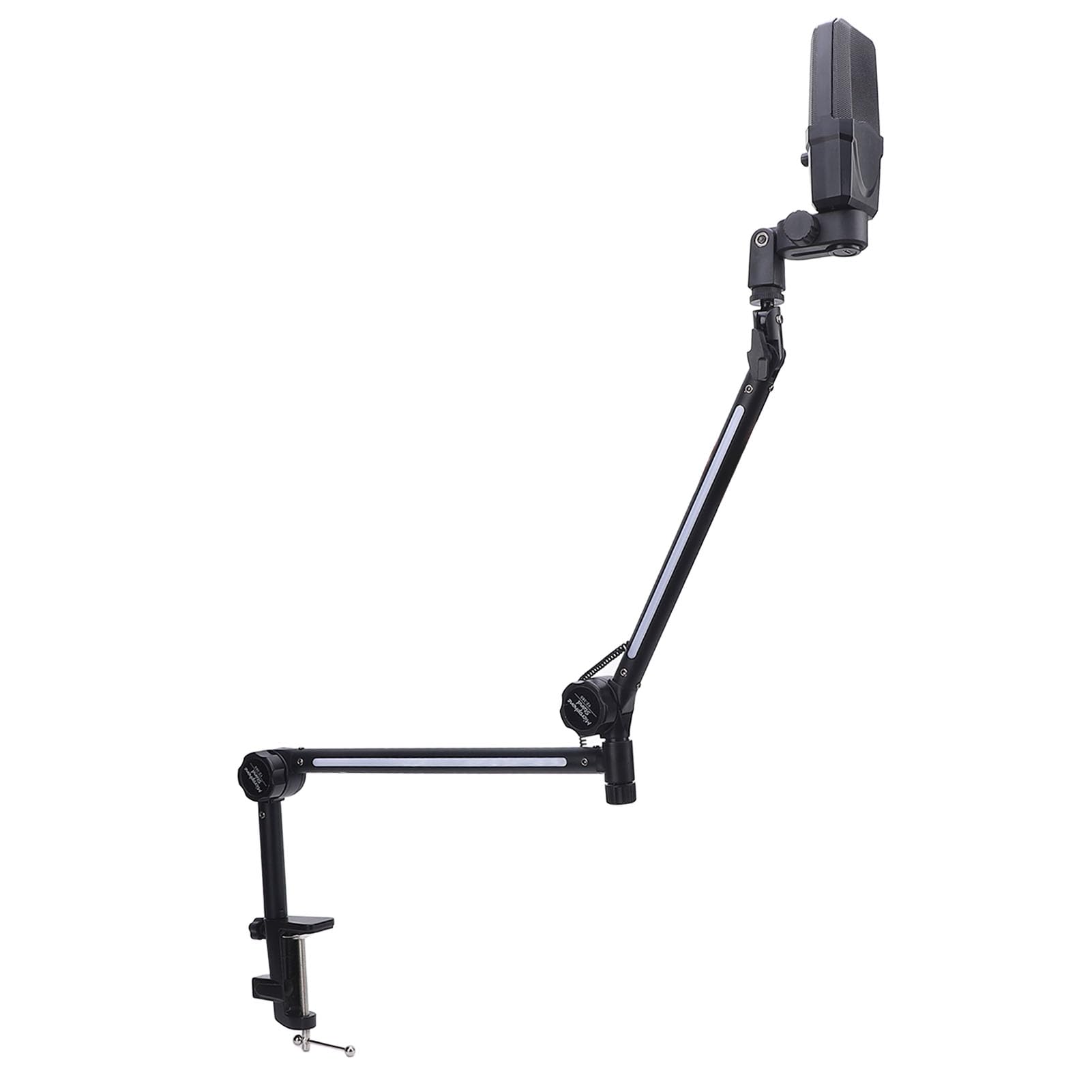 Generic Mikrofon Pojemnościowy USB Wszechstronny Zestaw Stojaków Mikrofonowych RGB do Domowego Przesyłania Strumieniowego na żywo Dostosuj Spotkania Klasowe Online Gry, Metal + ABS, 22 Tryby Kolorów