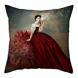 Diseño de cierre de cremallera oculta,inserciones de almohada fáciles de insertar. Utilizado para insertos de almohada de 45 x 45cm (18x18 pulgadas),por favor permita la desviación de 1-2 cm,ya que están hechos a mano.