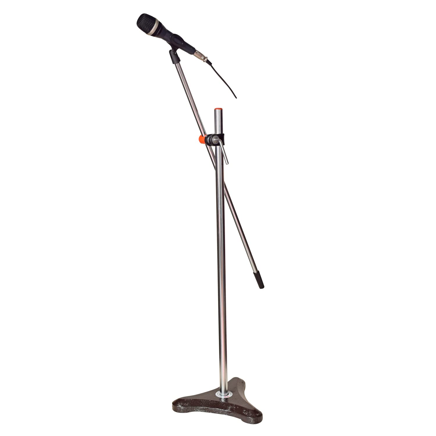 kh Iron Base Universal Microphone Suspension Boom Scissor Arm Stand for Floor useful for Events, Live Stage Shows Heavy Ba... - Review, Price and Buying Guide
