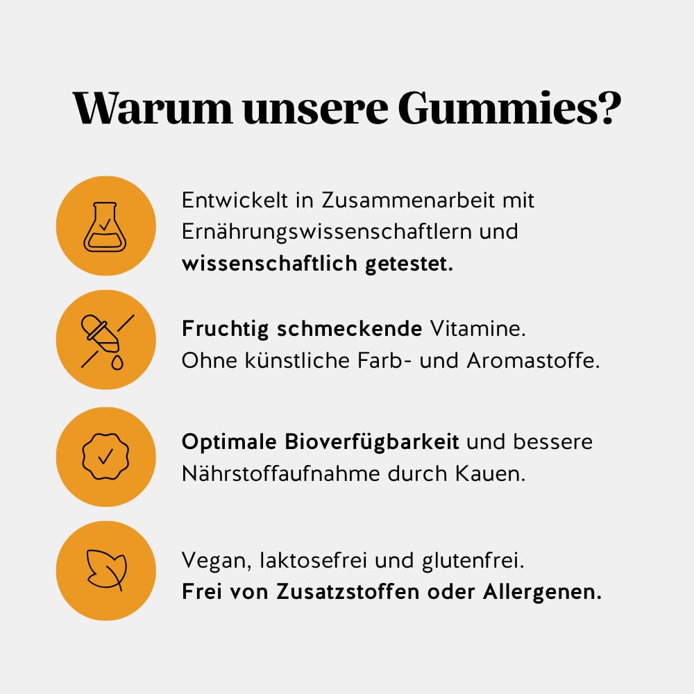 Bears with Benefits - Gummibärchen Vitamin C - Stoffwechsel - 60 Stück