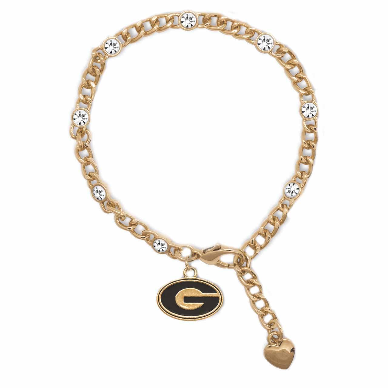 Georgia Bulldogs Gold Lydia Bracelet Jewelry Gift Licensed UGA
