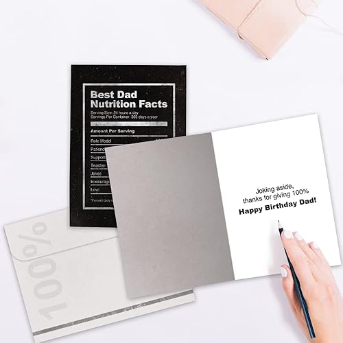 Miniatura 3 de Tree-Free Greetings - Tarjetas de cumpleaños humorísticas para papá - Diseños artísticos - 1 tarjeta + sobres a juego - Hecho en Estados Unidos -