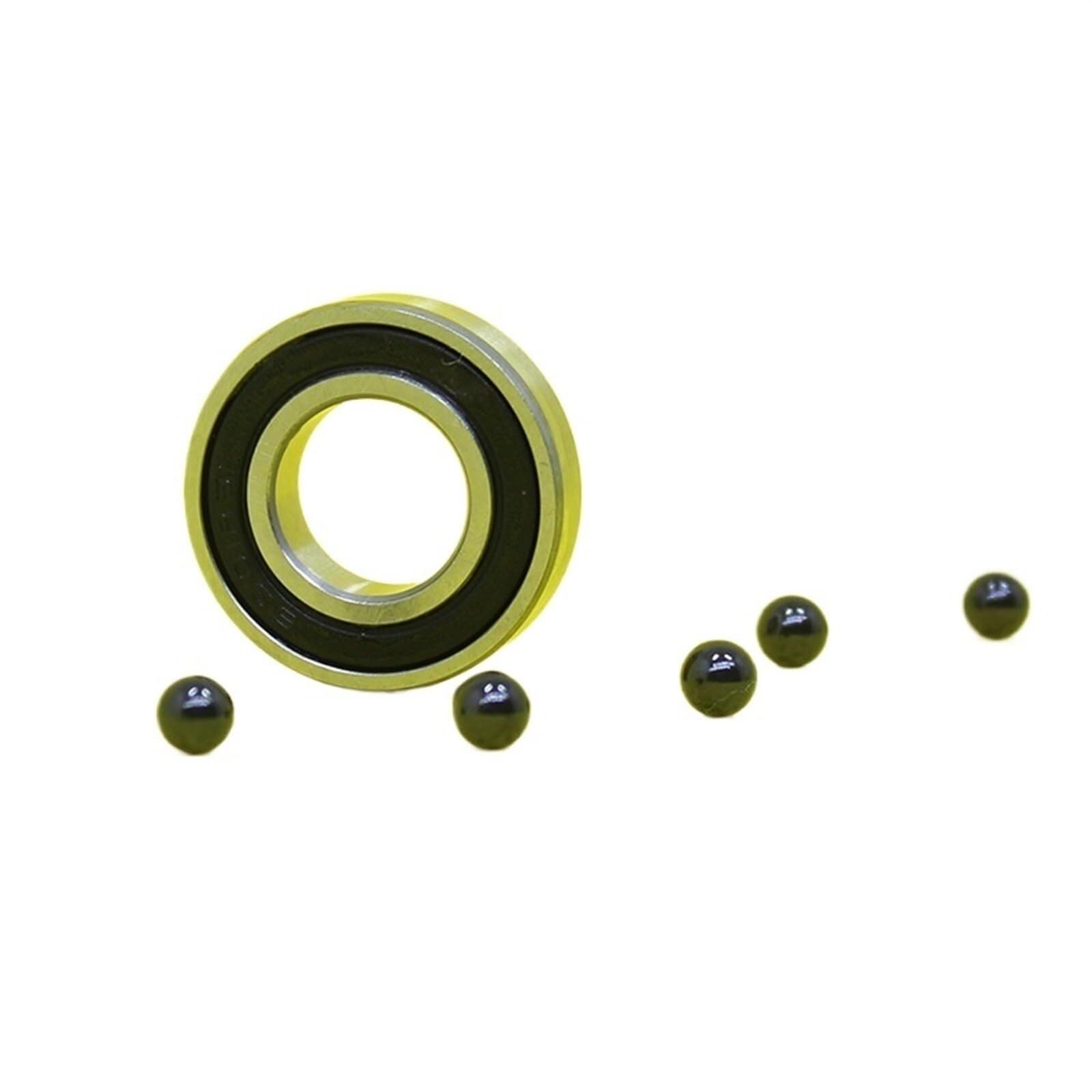 Bearing, 6300 6701 6801 6001 6901 Hybrid Ceramic Bearing ABEC-1 Industry Motor Spindle Hybrids Si3N4 Ball Bearings 3NC HC 1Pcs Wear Resistance(6001RS-12x28x8mm)