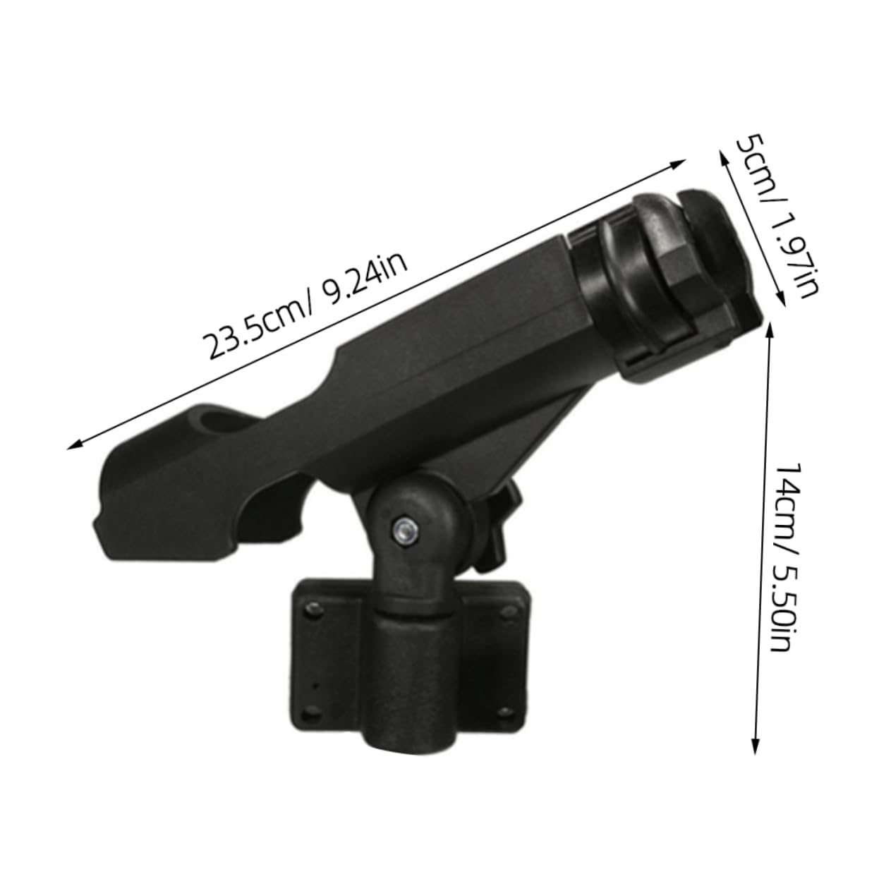 YARNOW Supporto Per Canna Da Pesca Per Kayak/yacht 4 Pezzi Staffa Girevole Viti in Acciaio Inossidabile Facile Installazione Nylon Accessorio Per Barca