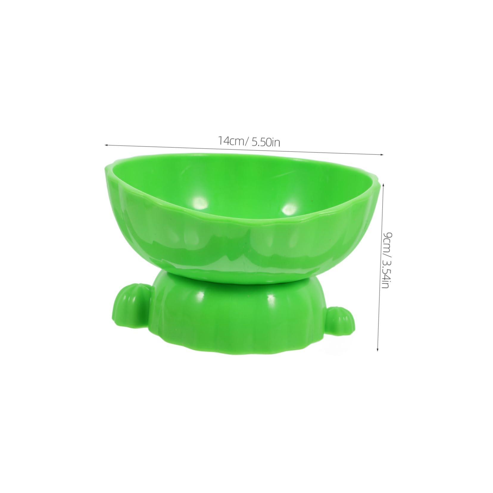 BESPORTBLE Large Plastic Dog Bowl Cat Feeding Bowl Elevated Pet Bowl Cartoon Cactus Shape Easy Clean Pet Food Bowls