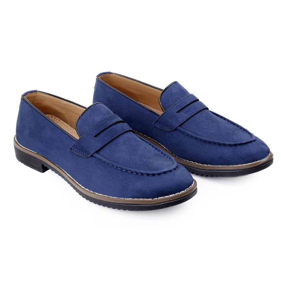 Image of WUGATTI Men's Suede Slip-On Comfortable & Office Wear Loafers