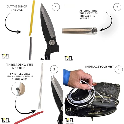 image for TOFL Softball and Baseball Glove Laces | Mitt Lace Glove Repair Lacing