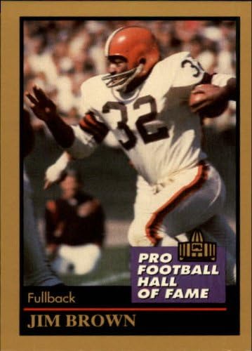 1991 ENOR Pro Football HOF Football Card #17 Jim Brown Near Mint/Mint