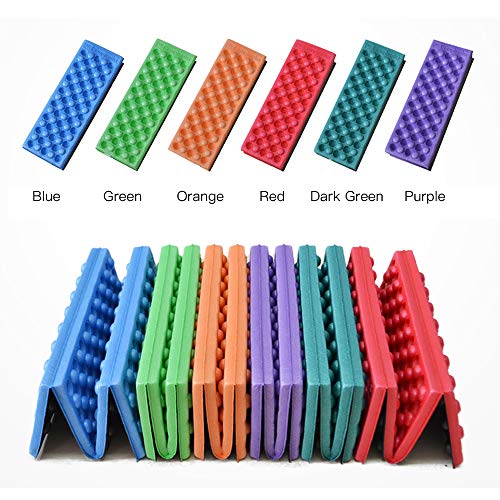 Ajcoflt Tapete de acampamento dobrável 39 27 cm, almofada de espuma de EVA, portátil, impermeável, p