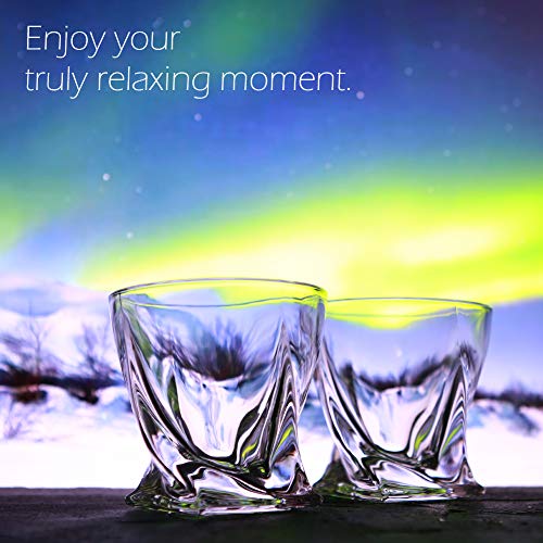 ELIDOMC Whiskey Glasses, Set of 4 10 OZ Whiskey Glasses Set for Drinking Bourbon, Scotch, Cocktail, Irish Whisky, 100% Lead Free Cocktail Glasses With Luxury Gift Box - Thumbnail 3