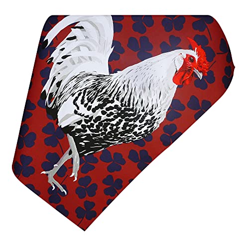 Leslie gerry rooster design tea towel