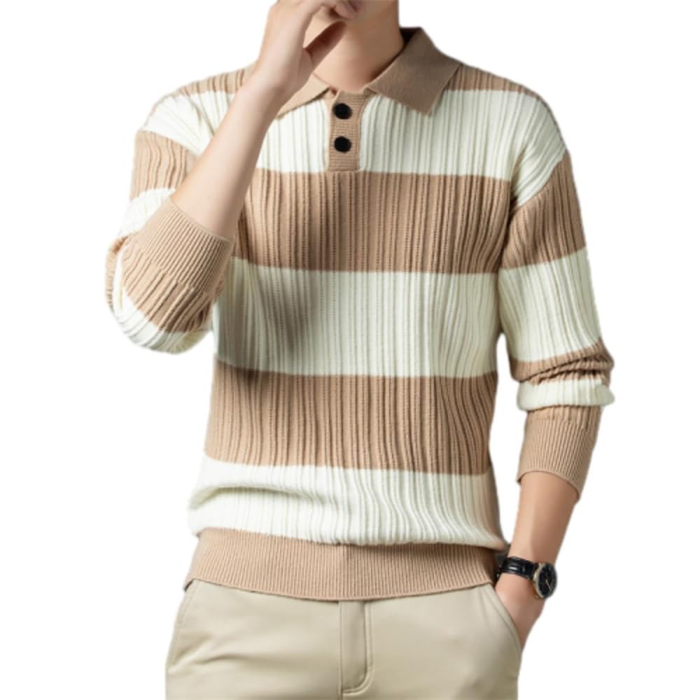 Maglione Uomo Slim Fit Comodo Caldo Maglione A Maniche Lunghe da Uomo Gioventù all-Match Classico Basic Maglione Uomo Morbido Casual Moda Maglione in Maglia da Uomo