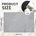 Nuanchu 78.7 x 47.2 Inch Light Gray Underfelt Carpet for Speaker Sub Box, RV, Boat, Marine, Auto, Truck, Car Trunk, Door Liner, Desk