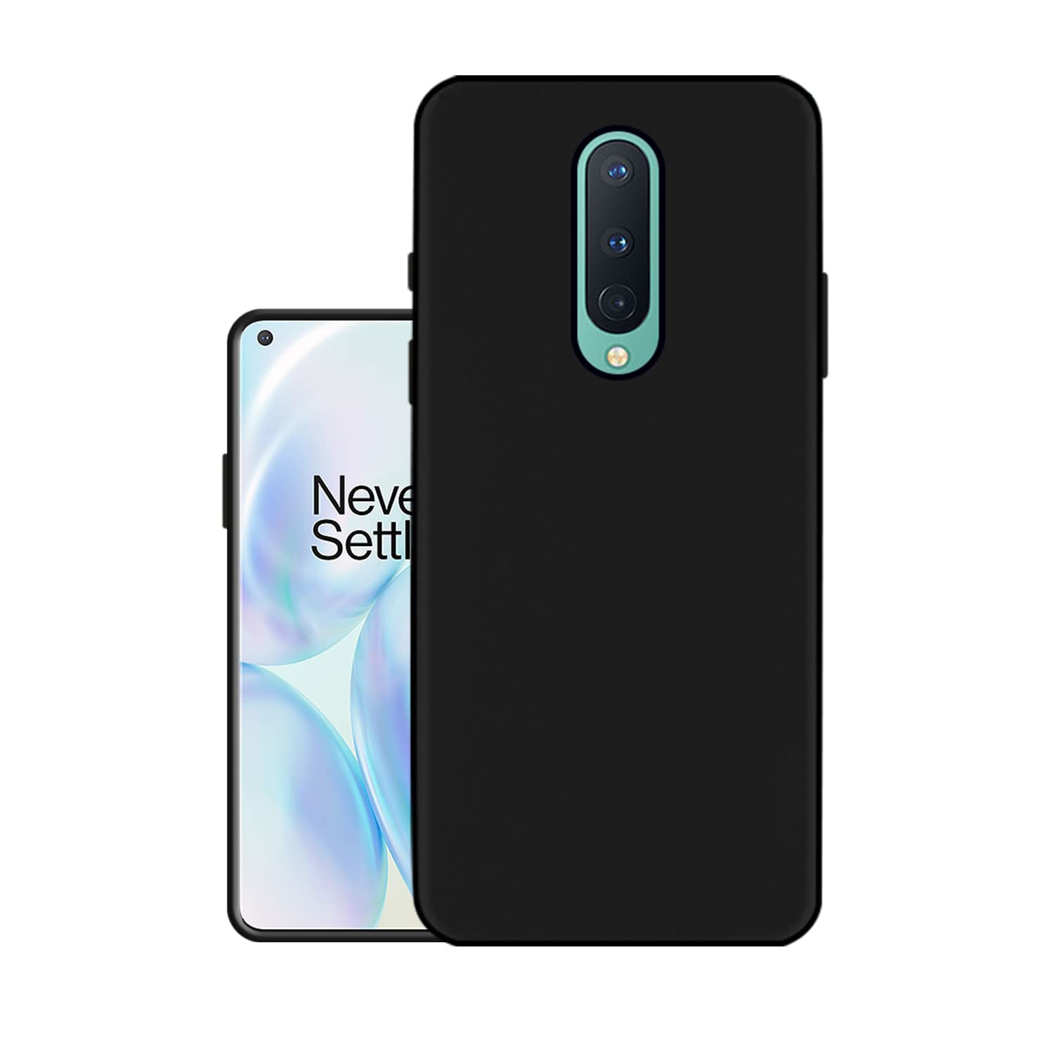 HELLO ZONE Exclusive Matte Finish Soft Back Case Cover for Oneplus 8 - Black (B08BLJJKM7) Amazon Price History, Amazon Price Tracker