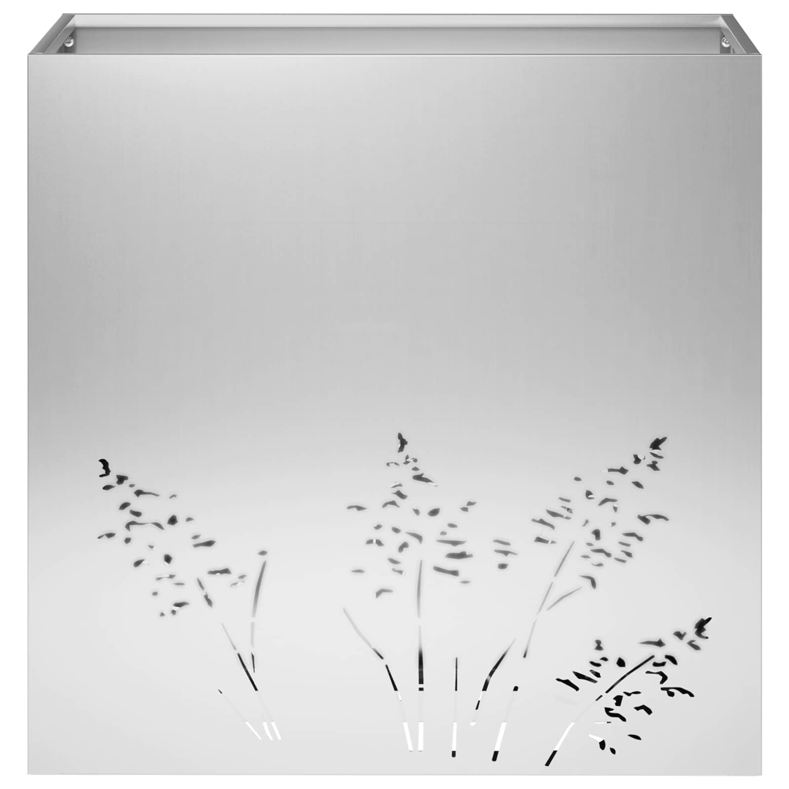 Genérico Macetero de Jardín 2 uds. Plateado 50 x 30 x 49 cm,Casa y jardín,Maceteros y jardineras,10.7 kg-8005817