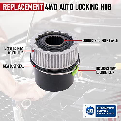 Image of Auto Locking 4WD Hub Link - Fits Front Left or Right - Replaces 1C3Z-3B396-CB - Compatible with Ford, Lincoln Vehicles - 1999-2004 F250, F350, F450, F550, Expedition, Navigator - 1C3Z3B396CB