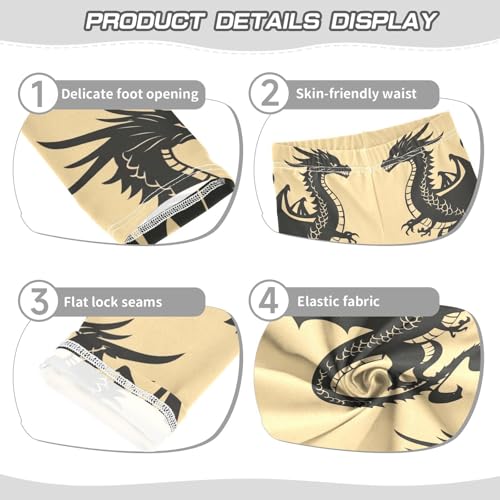 Girls Leggings Mythical Dragon Toddler Girls Clothes Leggings for Girls Toddler Girls Leggings 3-4T3