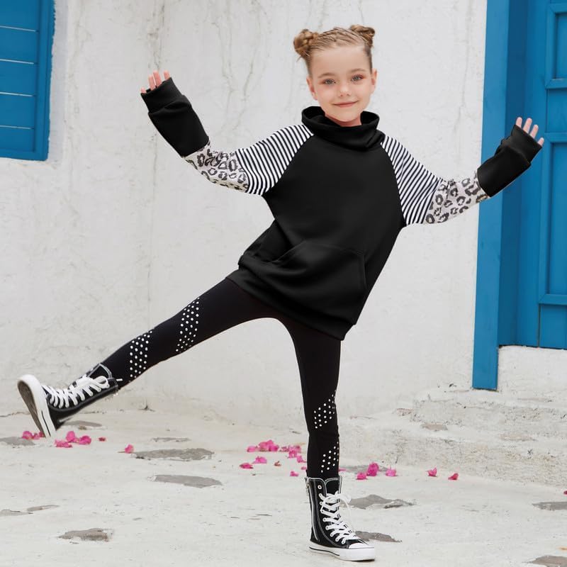 Mirawise Girls Sweatshirt Long Sleeve Hoodie Shirts Pullover Sweater Oversized Cute Clothes Kids Outfits Tops with Pocket - Image 5