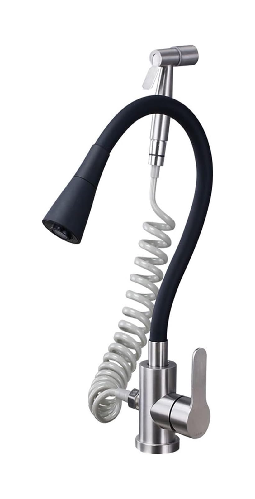 Eamrfvqt One Color Stainless Steel Kitchen Faucet With Pull Out Spray