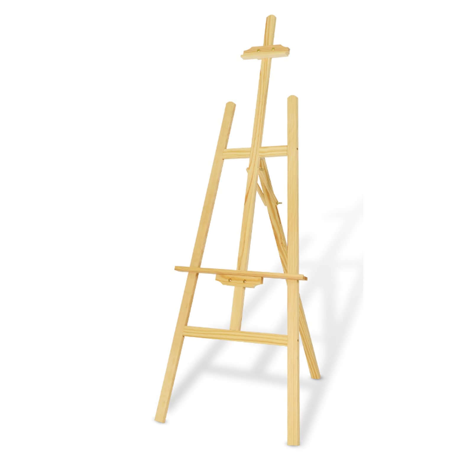 ASerZenith 90/120/150Cm Tall Easels, Easel Stand For Painting, Portable Tripod Easel For Displaying Wedding Signs And Posters, Easy Folding, Lightweight, Wooden,A-150Cm