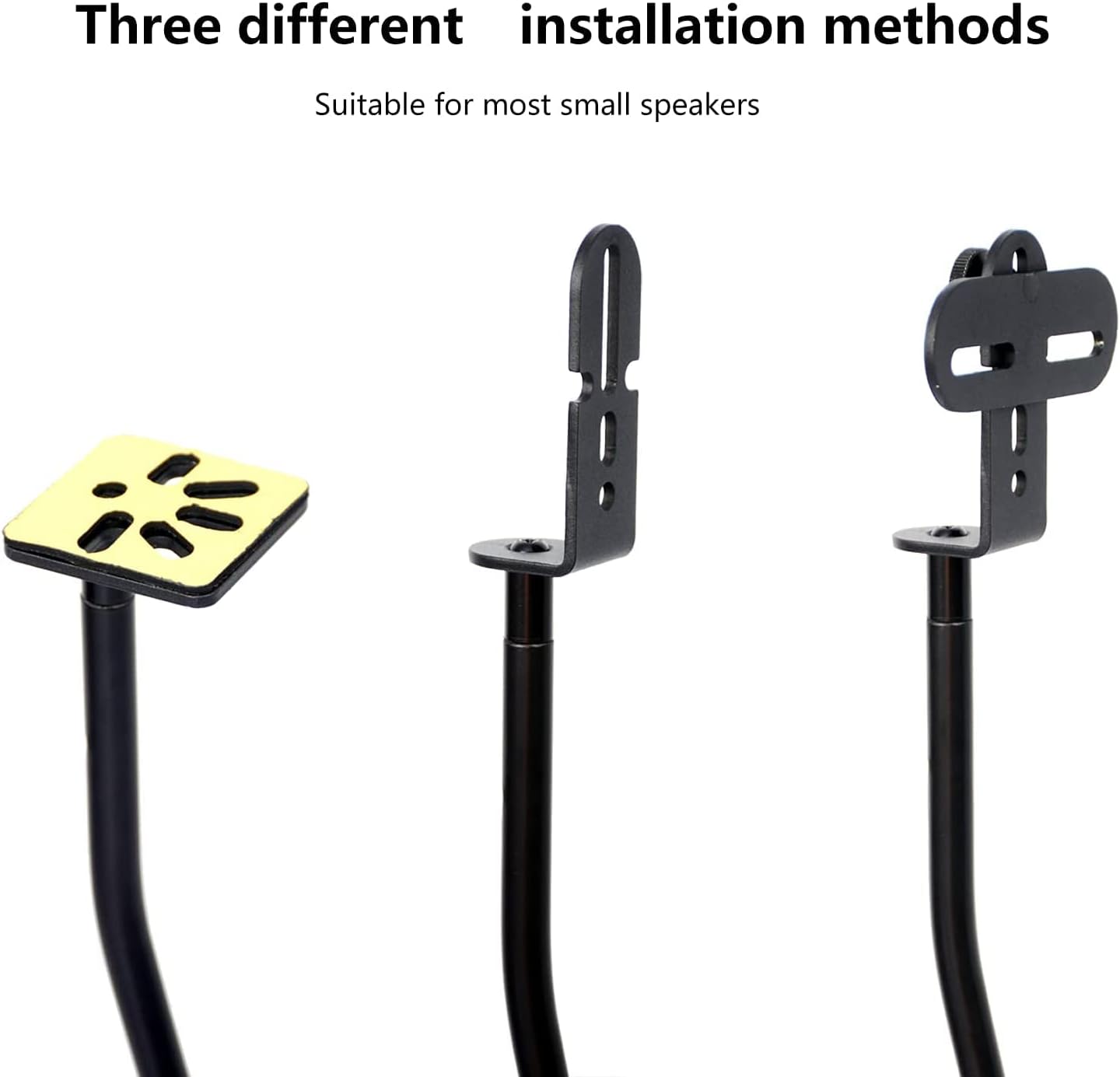 BQKOZFIN Satellite Speaker Floor Stand, Height Adjustable Speaker Stand