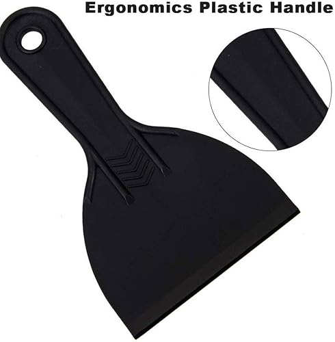 Miniatura 6 de RLECS Juego de 5 espátulas de plástico flexibles para calcomanías, papel tapiz, hornear, pared y masilla de coche (1.5 pulgadas, 2 pulgadas, 3