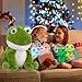 MorisMos Big Frog Stuffed Animal Plush Toys,Large Green Mommy Frog Toy and 4 Baby Toads for Kids,Cute Plush Toad Toys,Soft Green Stuffed Animals Gift for Girls Boys Christmas Baby Shower Birthday