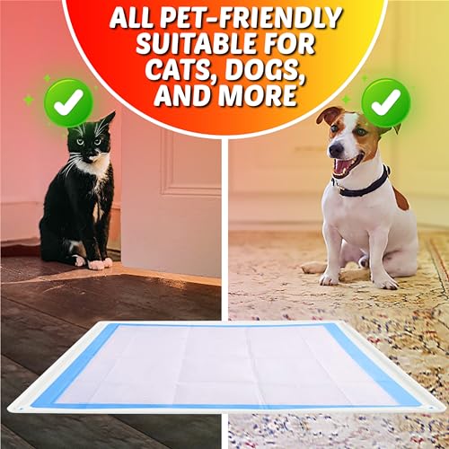 Image of TidyFriend Dog Pee Pad Holder Tray Fits for 28 inch x 34 inch Pee Pads with Corner Lock Holes, Raised Edges, Non-Spill, Easy to Clean Silicone Dog Potty Tray Holder, For Indoor Floor Protection (White)