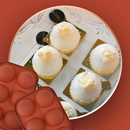 JAHEMU Stampo per Torta Charlotte Stampi in silicone rotondo per La Cottura del Pane Pasticceria budino cioccolato Cheesecake