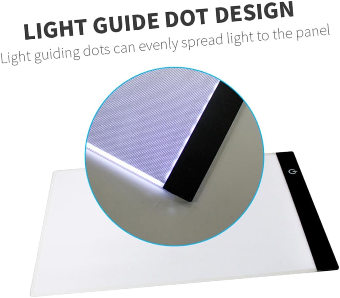 DOITOOL Ultra-Thin LED Copy Desk Tracing Light Box USB Powered Portable Drawing Board for Artists with Flicker- Eye-Friendly Brightness and Safe Material