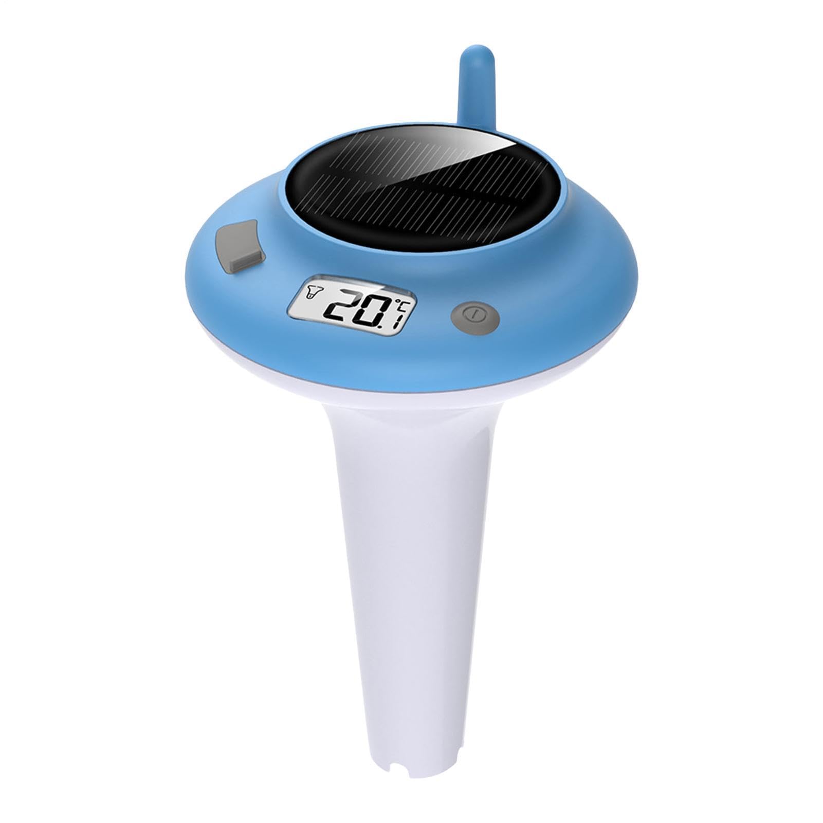 Termometro Piscina a Display LCD Alimentato a Energia Solare Digitale | Termometro Acqua Vasca Idromassaggio Per Uso Domestico Esterno Giardino Hotel Proprietari Residenti