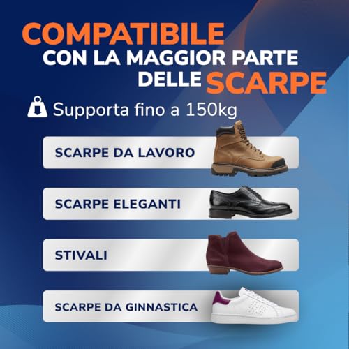 Dr. Scholl’S Advanced Pain Relief Solette Ortopediche, Solette Scarpe E Stivali, Sollievo Dolore Piedi E Tallone, Fascite Plantare, Supporto Arco Plantare, Ammortizzazione Extra, Fino 150 Kg, 37-37.5 - 5