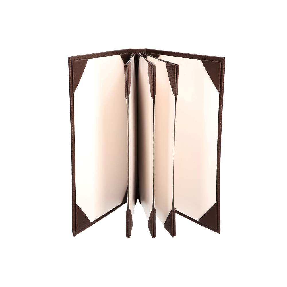 Menu Covers Made of Premium Faux Leather (10-Pack) - 8.5