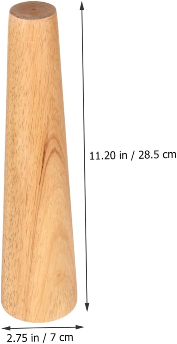 DOITOOL Wood Bracelet Mandrel Tool for DIY Jewelry Making Round Bangle Shaper Repair Features for Craft Enthusiasts and Artisans
