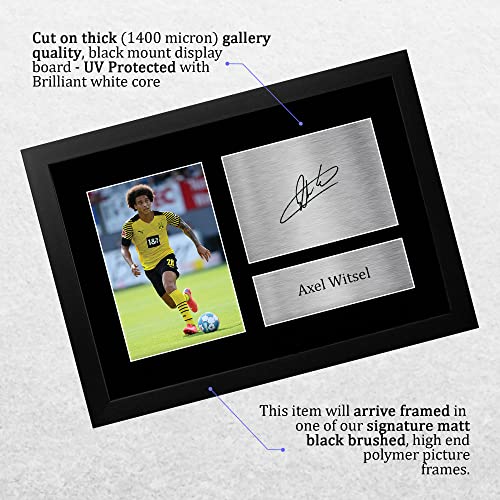 HWC Trading FR A4 Axel Witsel Borussia Dortmund Gifts Printed Signed Autograph Picture for Football Fans and Supporters - A4 Framed - Image 3