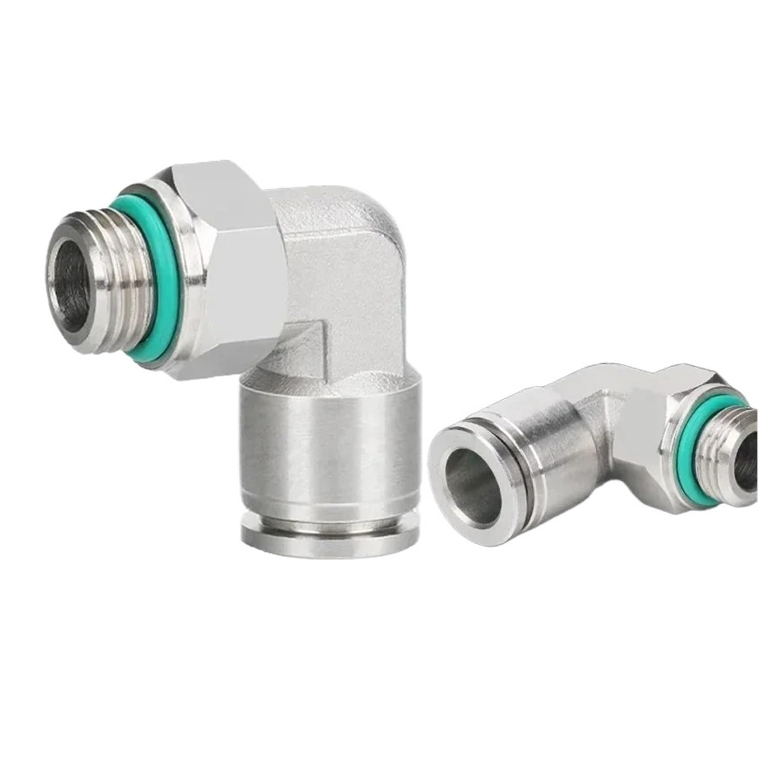 Raccord de tuyau pneumatique en acier inoxydable 304, connecteur Tube d'air PL 1/8 1/4 3/8 1/2, raccords à dégagement rapide 4mm 6mm 8mm 10 pièces(L12-G04,50 Pcs)