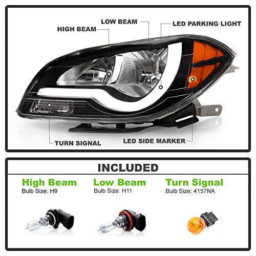 ACANII LED Tube Headlights | 2008–2012 Chevy Malibu - Image 3