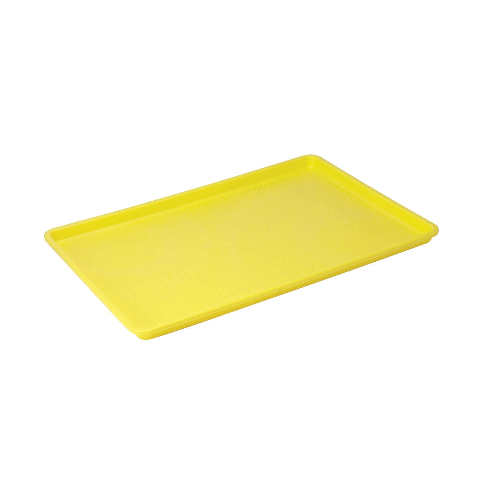 Winco Plastic Tray, 18-Inch by 26-Inch, Yellow, Medium