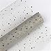 XAYIANH 50cmx5Y Love Star Glitter Tulle Tulle Roll Craft Craft Mariage Partie de Mariage Bouquet Wrap Organza Sheer (Color : Star Gray, Size : Libre)