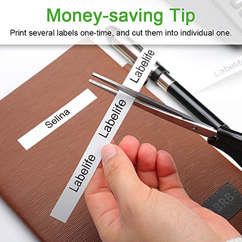 Labelife Compatible Label Tape Replacement For Brother P Touch Label Maker Tape, Tze-231 Tape 12Mm 0.47 Inch Laminated White Tze231 Tz231 For Pt-D210 Pt-D220 Pt-D200 Pt-H110 Ptd400 Label Maker, 4-Pack #TOP7