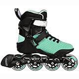 Powerslide Phuzion Xenon Arctic 80 Black/Teal Inline Skates for Women, 80mm/83A Wheels, ABEC 7 Carbon pro Steel Bearings, Art. nr.: 940678 37